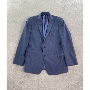 Brooks Brothers Suit Jacket 42 R Blue Wool Striped Tellegno 1900 Regent Italy